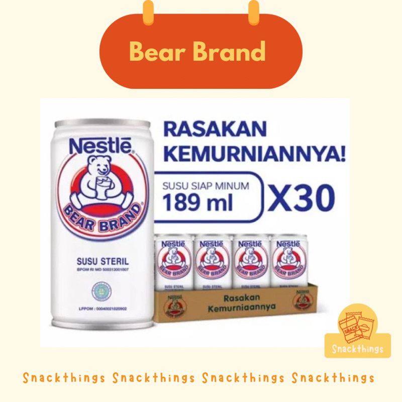 

Snackthings - Bearbrand Bear Brand Susu Beruang 1 DOS (30 kaleng)