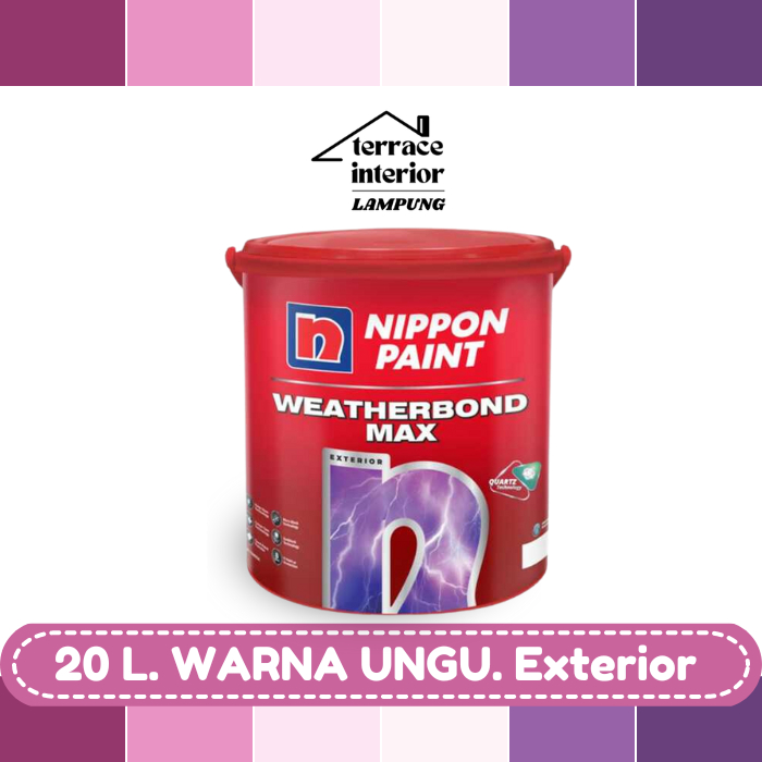 Cat Tembok Nippon Paint Weatherbond Max warna Ungu Ukuran 20 L