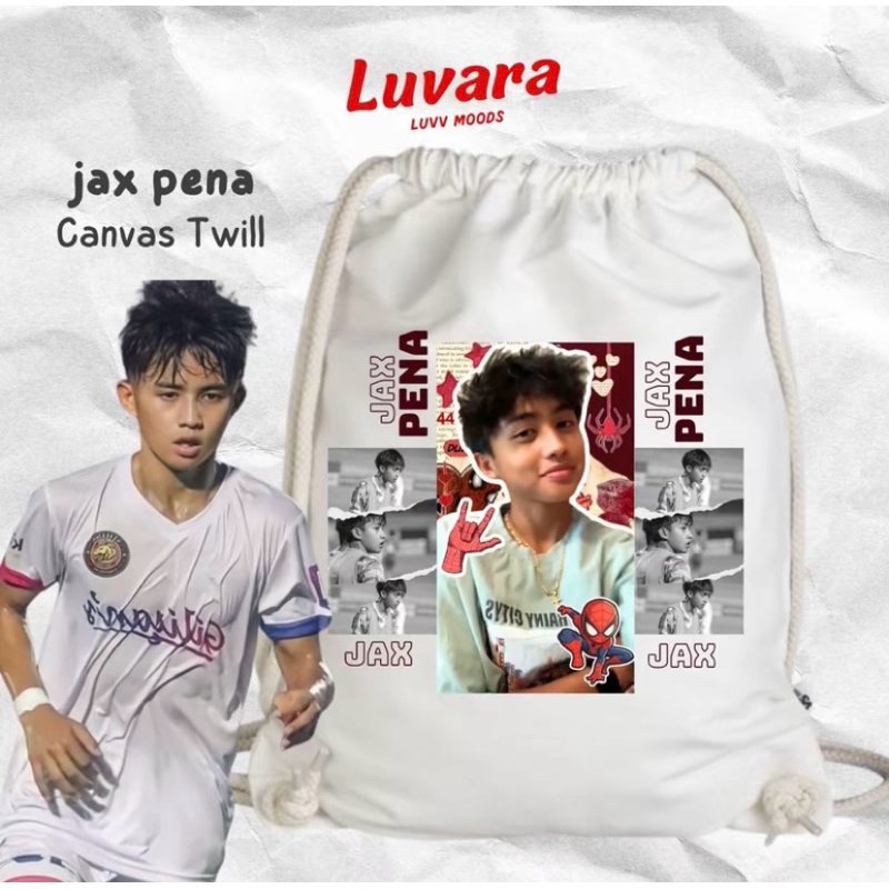 Tas serut WHITE Canvas Twill 30x40cm Jax Pena BONUS PHOTOCARDS