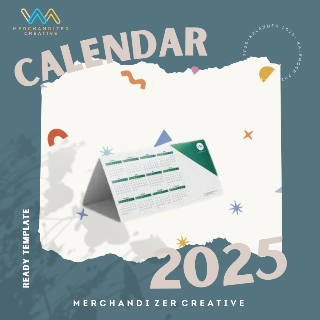 

TENT Calendar / Kalender Tent Meja TERBARU 2025- Tekuk Laminasi - Custom Desain