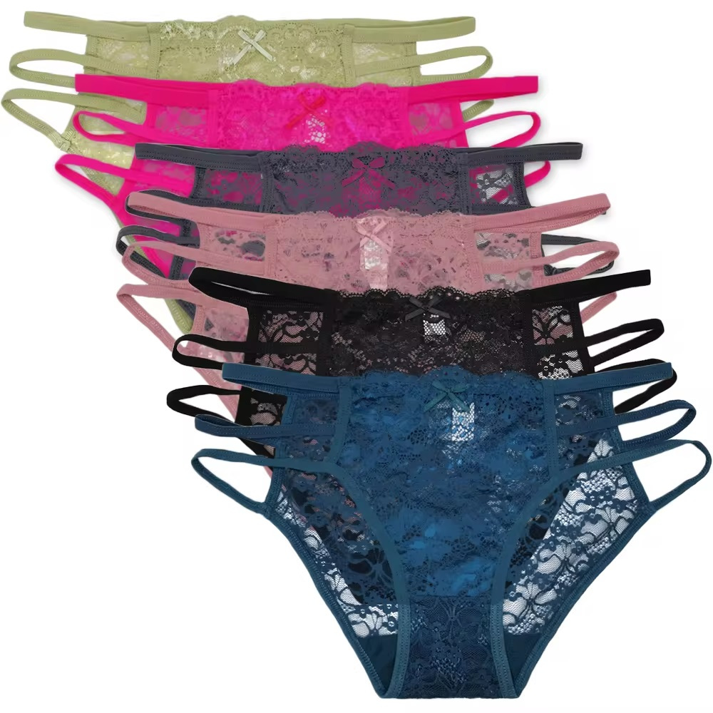 CELANA DALAM WANITA - CD SEXY TRANSPARAN RENDA 80% NYLON TALI SAMPING ADA TIGA 89616