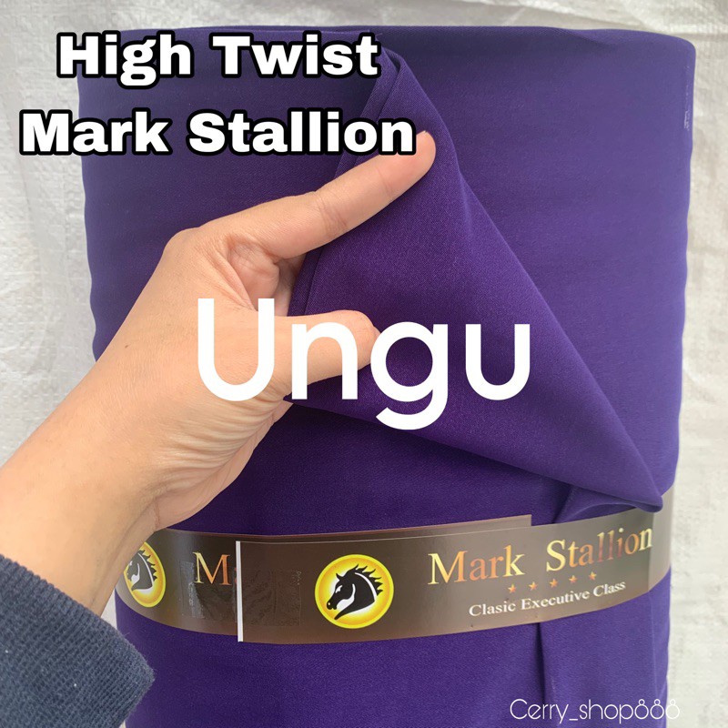 jual meter kain jas kain high twis ungu purple ungu terong kain blazer kain cosplay kain polyester