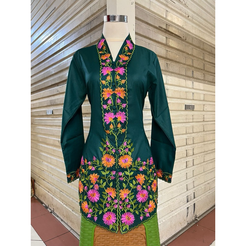 KEBAYA ENCIM BORDIR JUMBO LD SAMPAI 130CM LEBIH