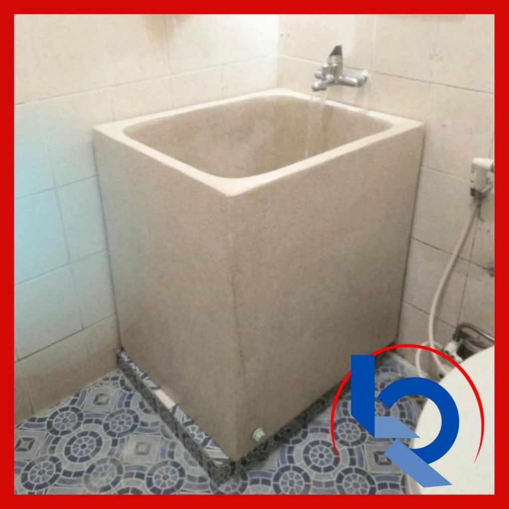 bak mandi teraso kotak minimalis untuk kamar mandi