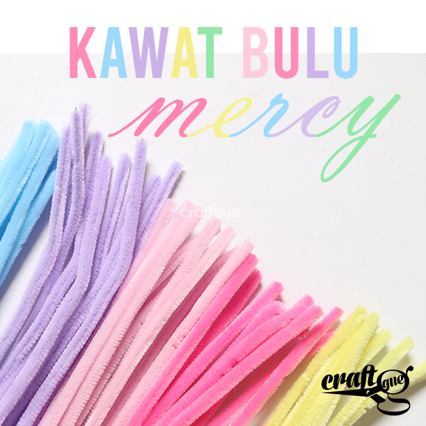 Craftgue - Kawat Bulu Mercy Pipe Cleaner Premium Gembul (100pcs)