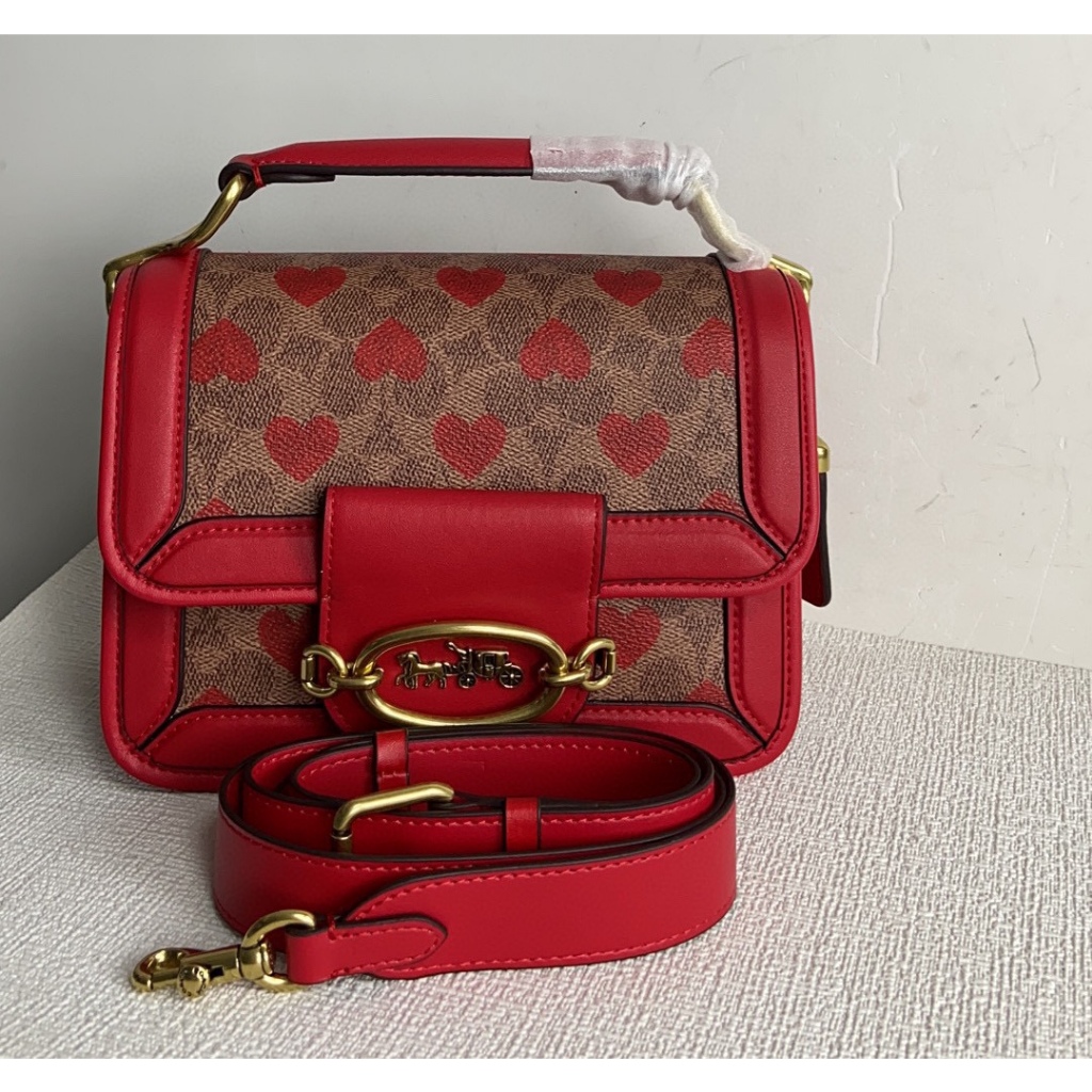 Coach Hero 22 Women Sling Bag Shoulder Bag Crossbody Bag/Coach Hero 22 Tas Selempang Wanita Tas Bahu