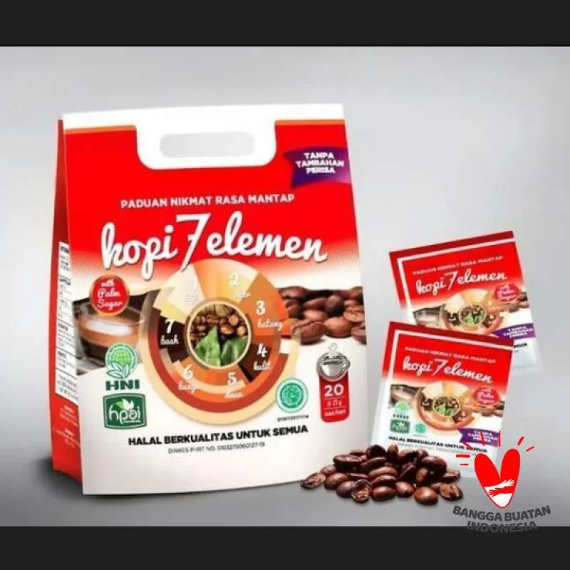 

Kopi Saschet Herbal Seven Element Original HNI HPAI