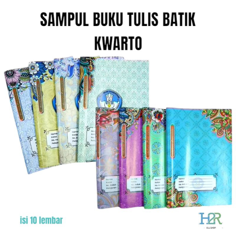 

Sampul Buku Tulis Kwarto Batik Jenia isi 10 Lembar