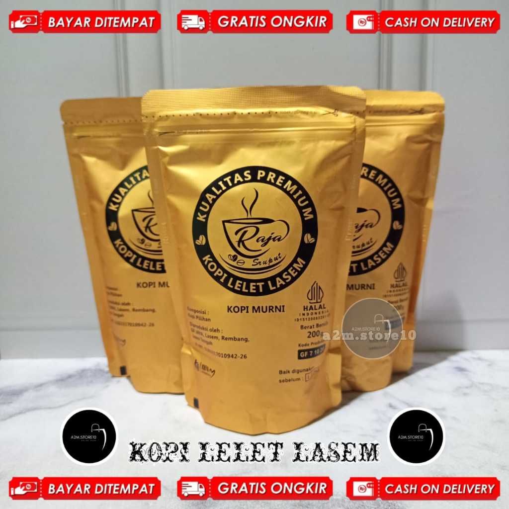 

PROMO KOPI LELET LASEM 500 GR | KULITAS PREMIUM | BUBUK HITAM HALUS |TERLARIS TERMURAH | KOPI MURNI