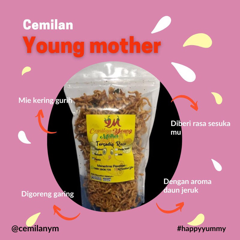 

cemilanyn mie kering renyah pedas gurih daun jeruk