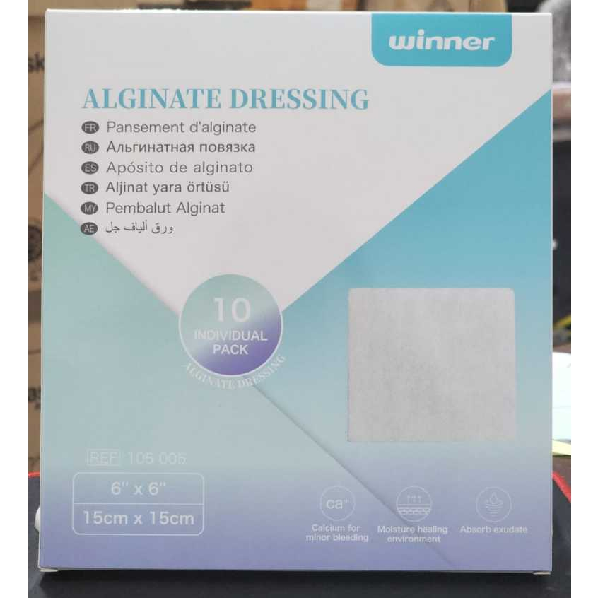 ALGINATE DRESSING CALCIUM WINNER UNTUK LUKA BASAH 1 PCS