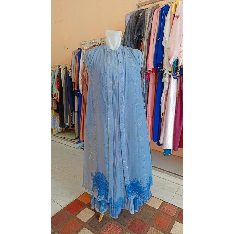 ALEANOOR HIJAB Set Avaline Blue Set Lengkap-Ulya Hijab