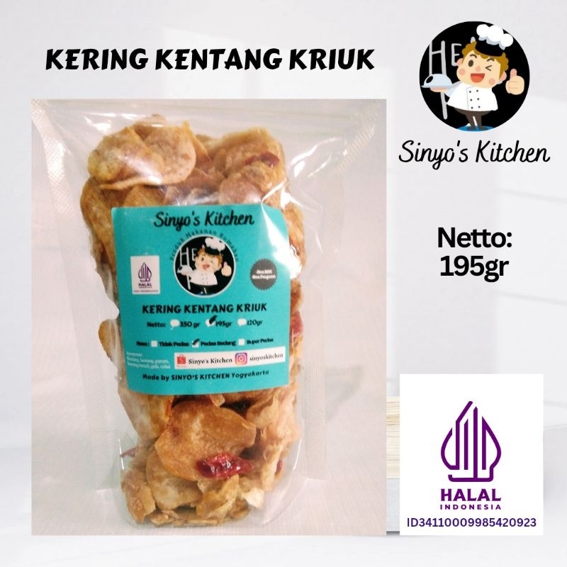 

Sinyo Kering Kentang Kriuk 195gr NonMSG/NonPengawet