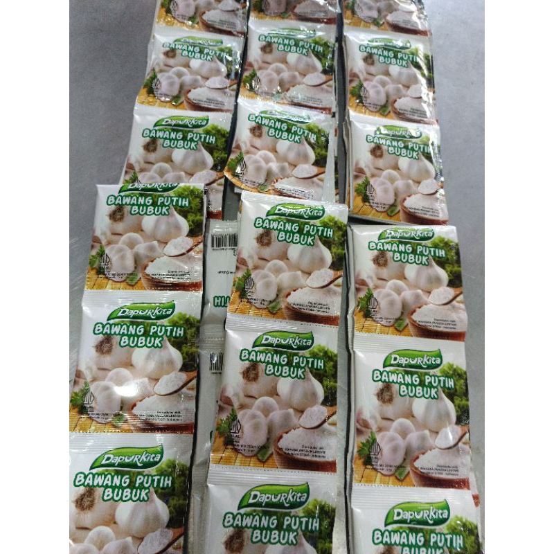 

bumbu dapur bawang putih bubuk 1 pack isi 72 saset