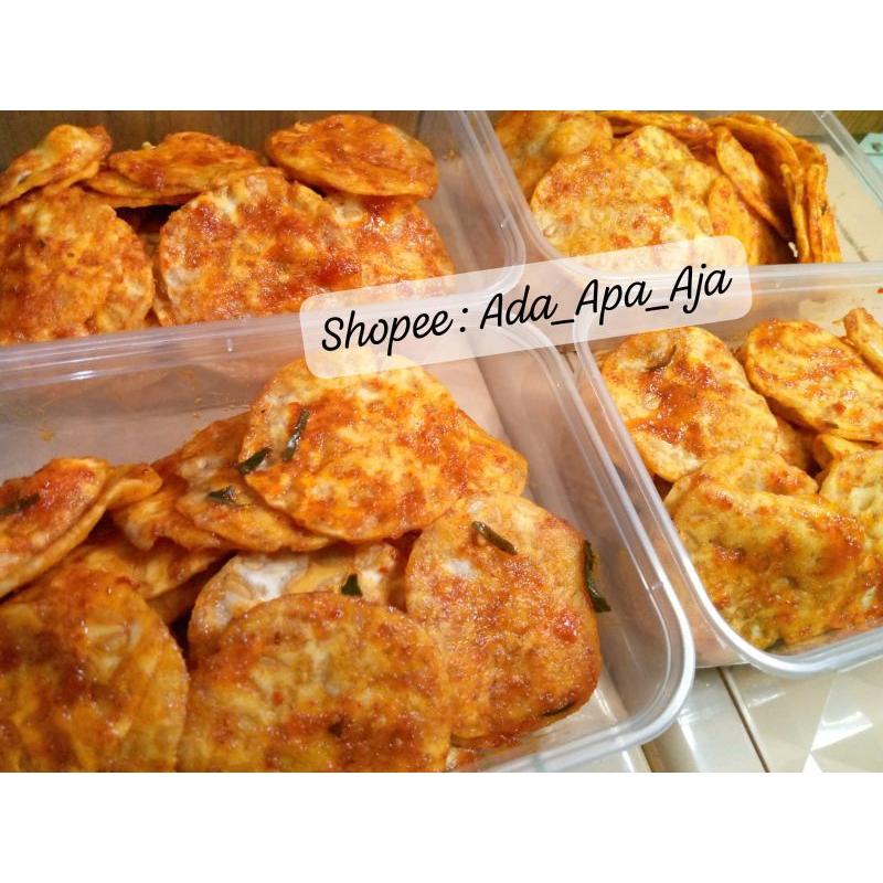 

Keripik Tempe Pedas Manis 200 gram renyah