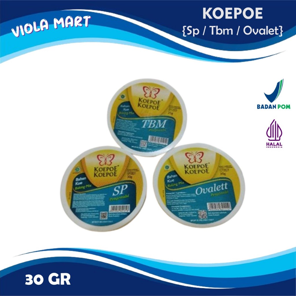 

Pengembang / Pengemulsi Kue Merk KOEPOE 30gr BEST PRICE