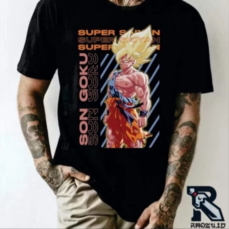 kaos t-shirt dragon ball goku super saiyan