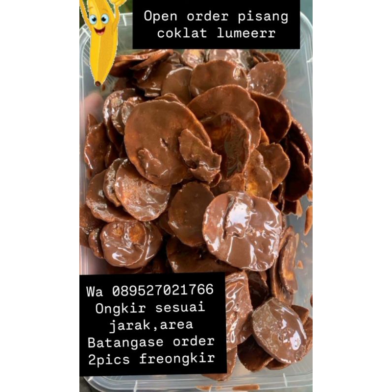 

keripik pisang coklat lumer by fafaa snack