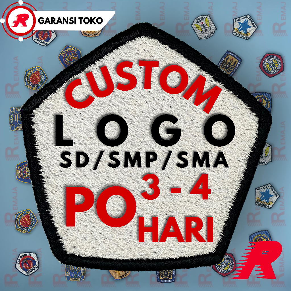 Custom Logo Bordir || Custom Logo Sekolah || Custom logo || Jasa Bordir Custom || Bordir Grosir