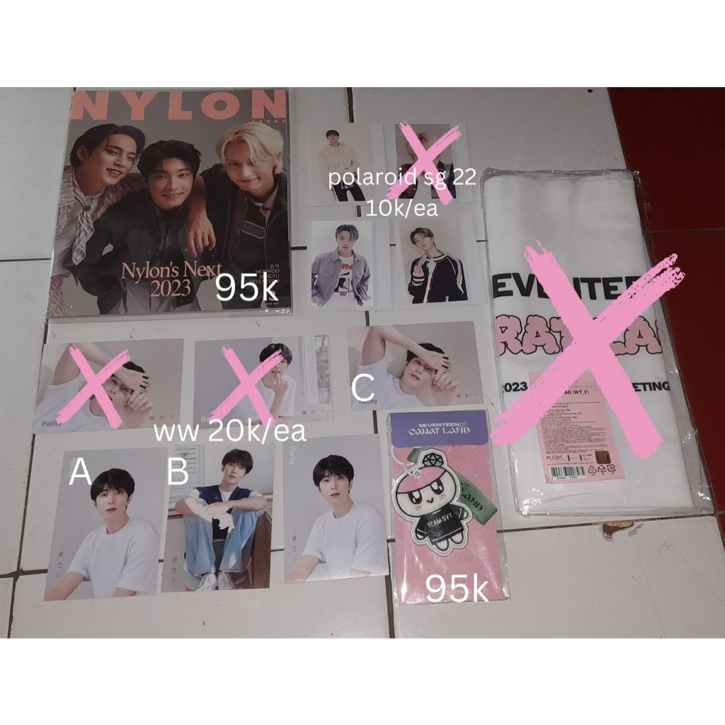 READY STOCK Postcard Official Huxley Wonwoo Seventeen SVT 17