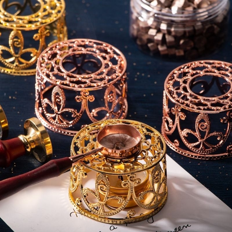 

GAEKOPEDIA || Colorful Wax Seal Stamp Stove Kompor Stempel Segel Lilin Gaya Vintage Untuk Membuat Amplop Undangan Pernikahan / Pinset Multifungsi Aksesoris Stempel Kit Set