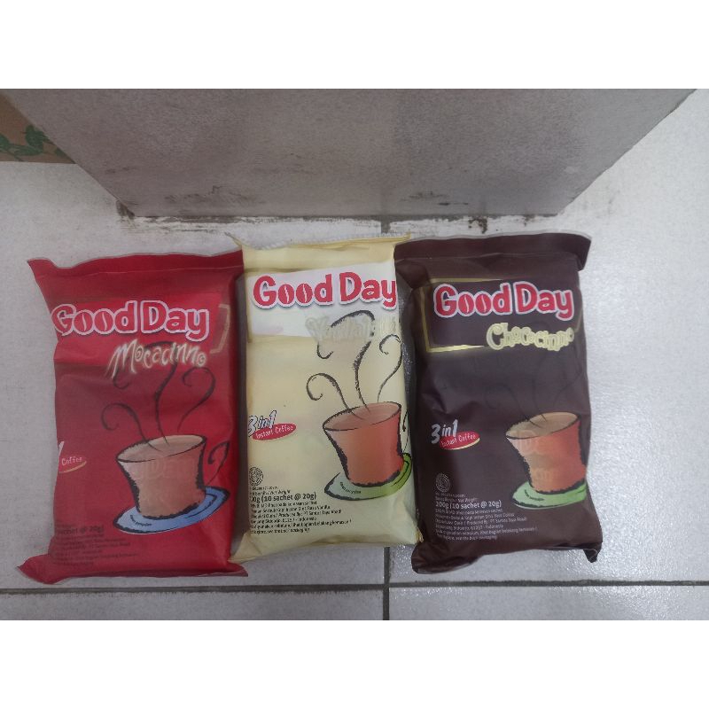 

GOOD DAY Kopi Instant 3 in 1 isi 10 x 20gr Mocacinni/Vanila Latte/Chococinno