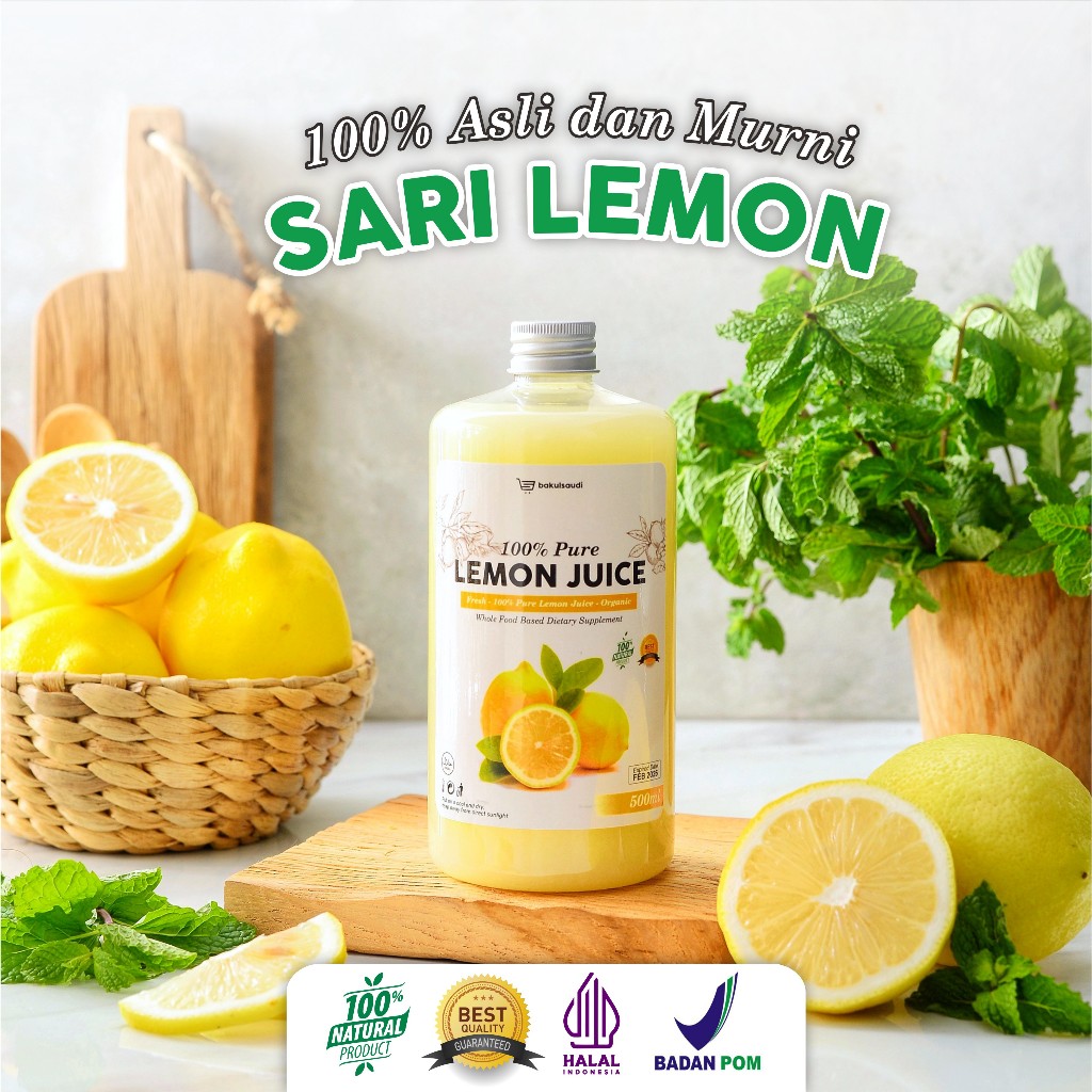

Sari Lemon Asli 100% Organik Fresh Alami / Jus Lemon Diet Detox / Pure Lemon Juice Organic