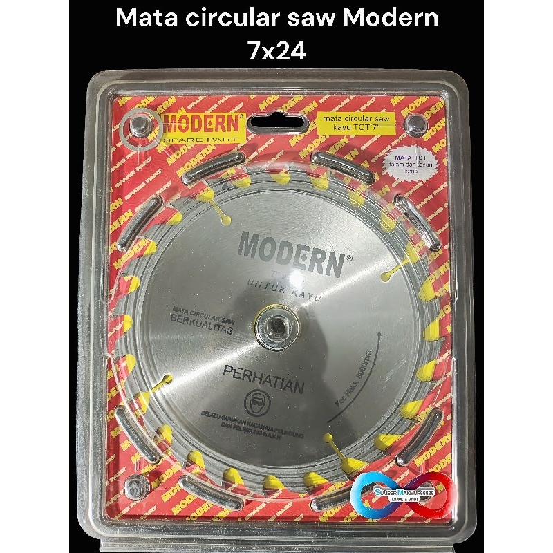 Mata potong kayu 7 inch no 24 Modern circular saw