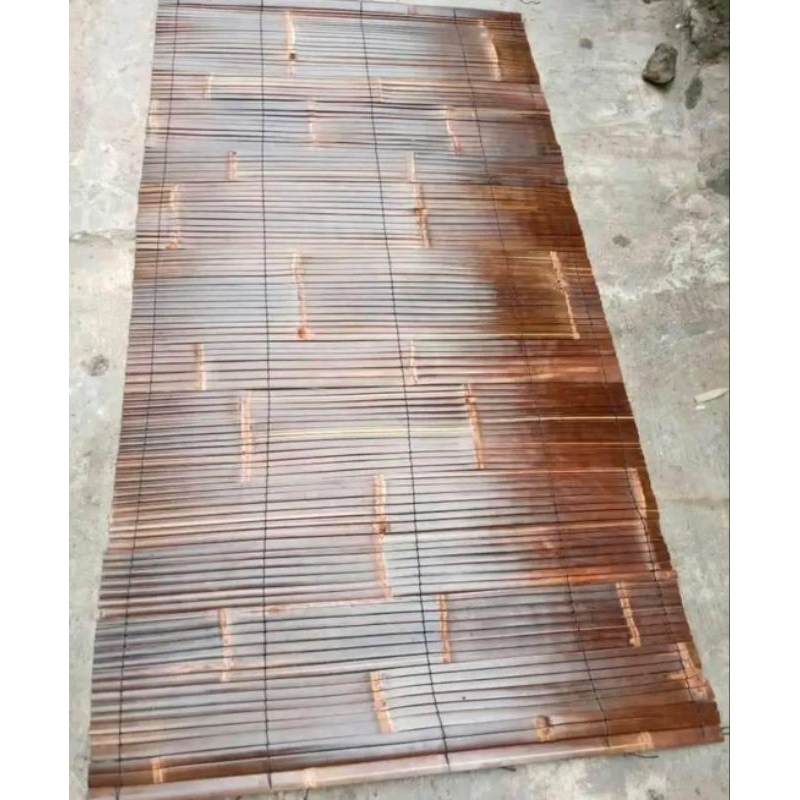 Tirai bambu kulit L50 x150cm L50x200cm L70x200 tirai jendela tirai minimalis+ katrol