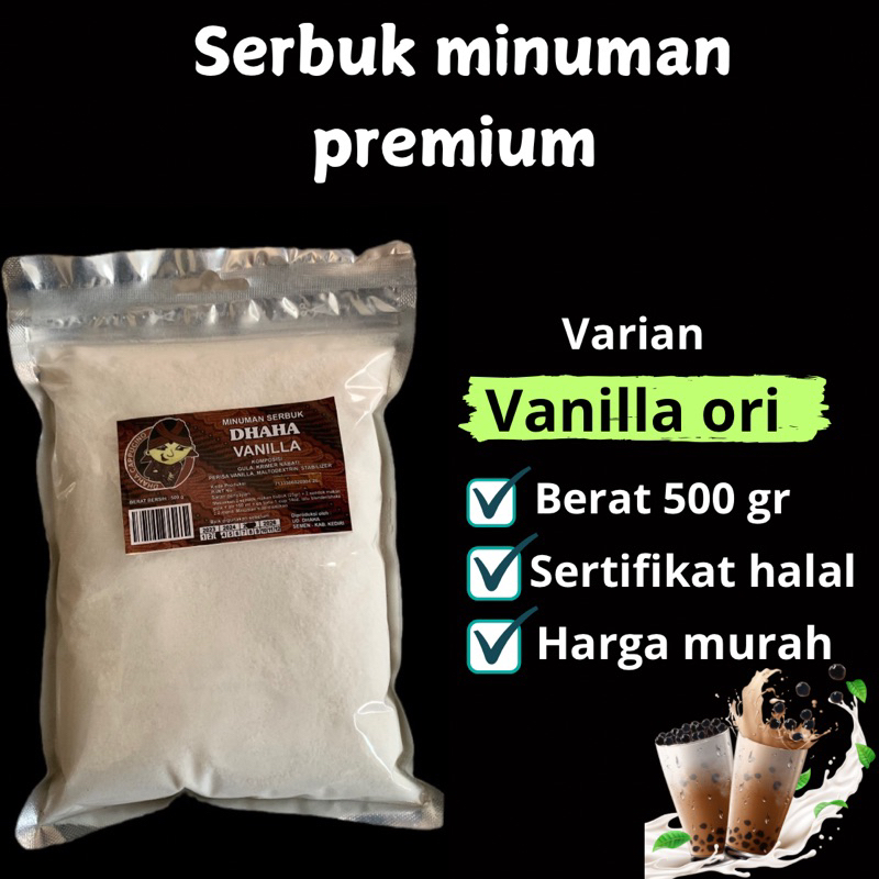 

Serbuk minuman VANILLA ORI 500grm