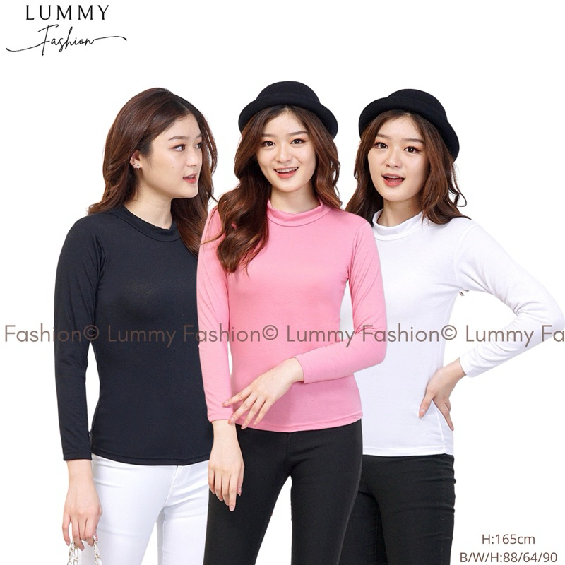 Manset Kaos Kerah Tinggi / Inner / Manset Baju High Neck / Manset Hitam / Manset Putih