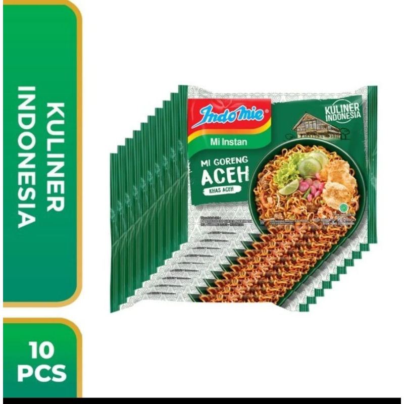 

10 bungkus Indomie goreng Aceh