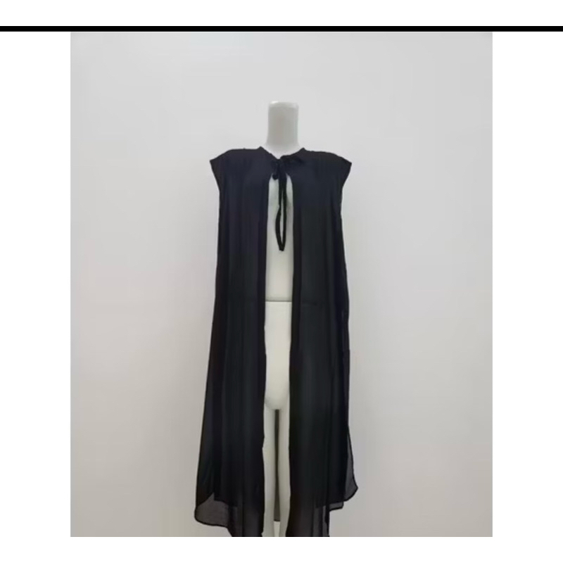 outer tanpa lengan wanita kekinian ceruty babydoll korean style