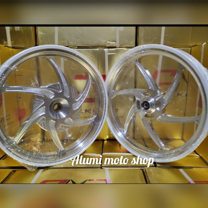 velg delkevic six star Yamaha Mio sporty Mio smile Mio soul Mio j Mio GT 115 Fino karbu lebar 185/21