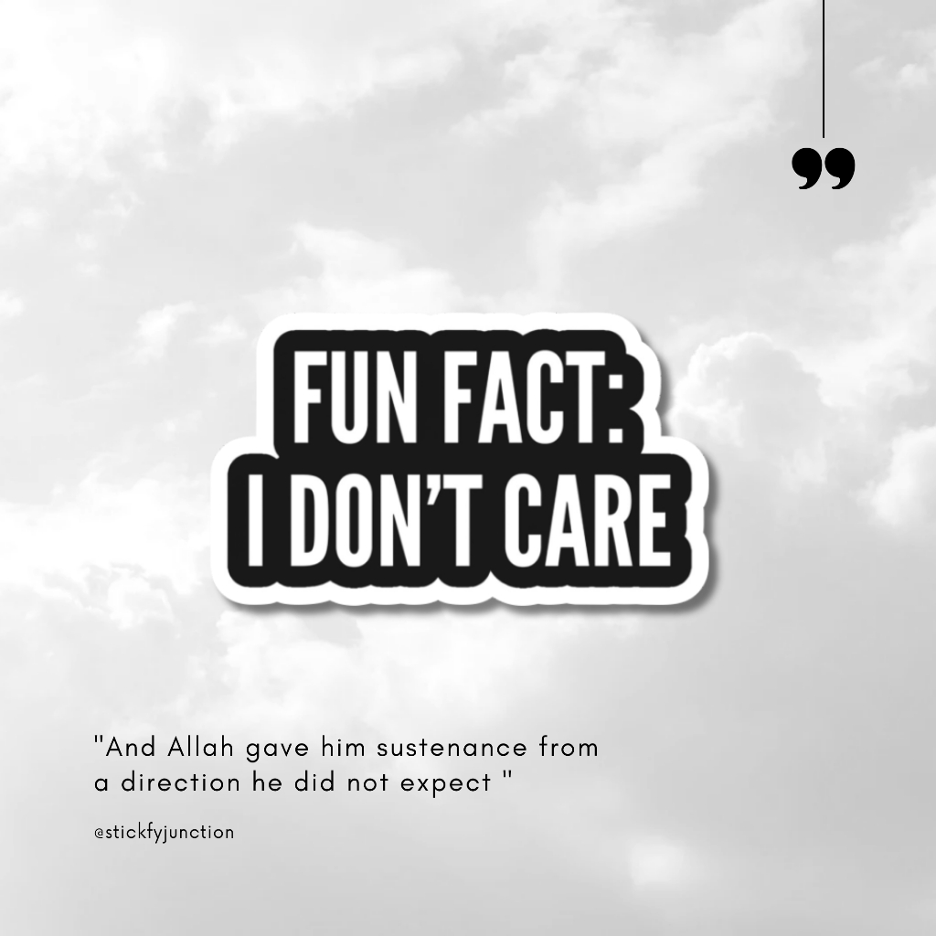 

sticker fun fact i don`t care / sticker aesthetic / sticker tumblr /stiker premium / stiker hp / stiker laptop / stiker helm / stiker tahan air |SJ | A64