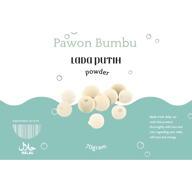

lada putih powder / bubuk