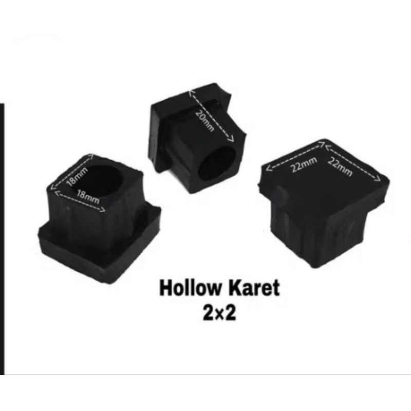 Karet Holow 2 x 2 karet kaki kursi meja hollow