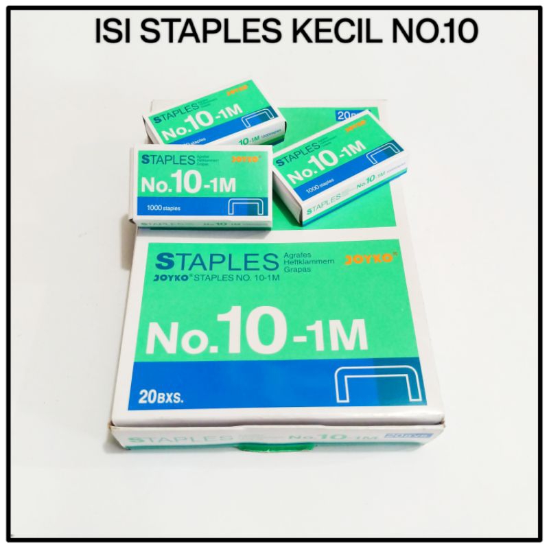 

1 Kotak Kecil Isi Stapler Joyko Kecil No.10