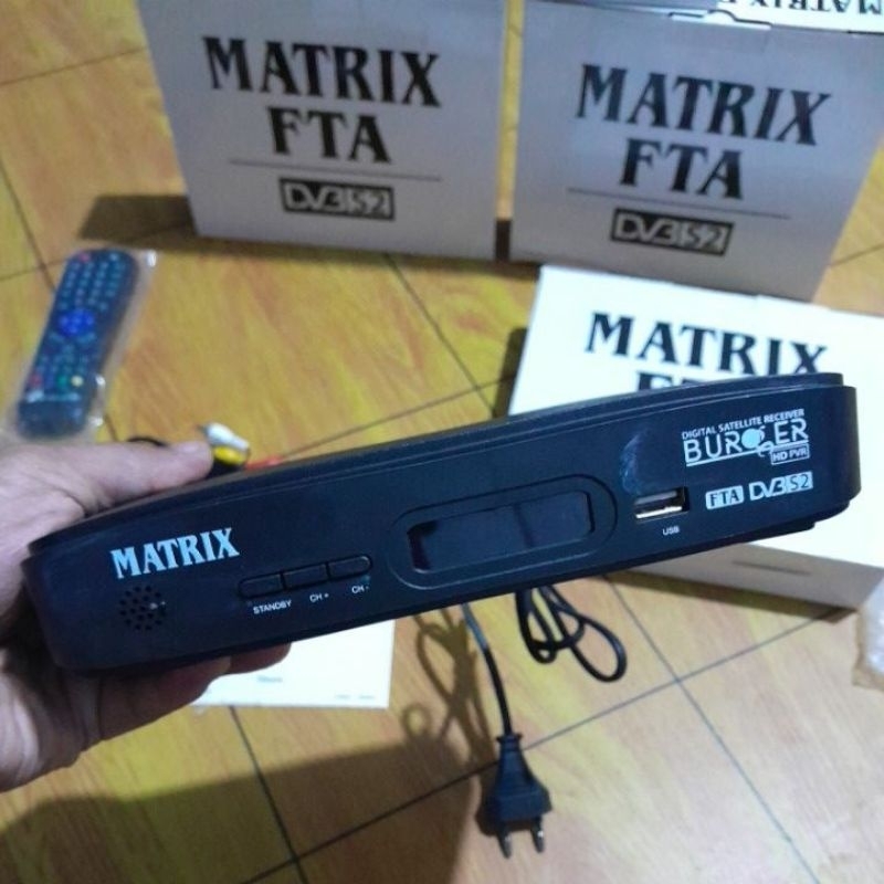 RECEIVER PARABOLA MATRIX BURGER S2 HD ( FTA / SIARAN GRATIS )