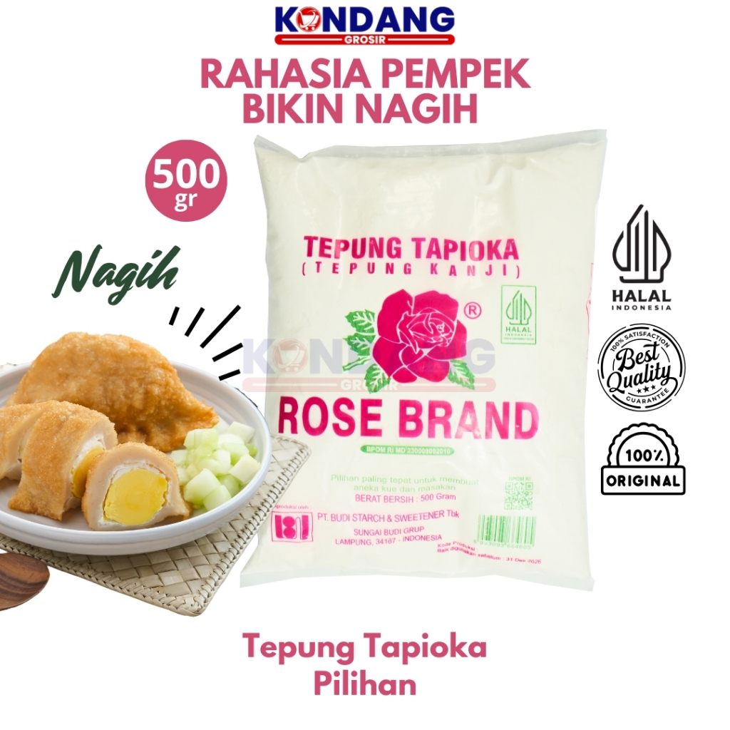 

Rose Brand Tepung Kanji 500 gr - Ideal untuk Pempek, Kerupuk, dan Hidangan Tradisional Indonesia