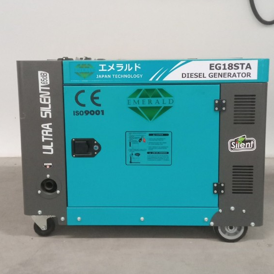 Genset 15KVA EMERALD Silent Portable - 1 / 3 Phase