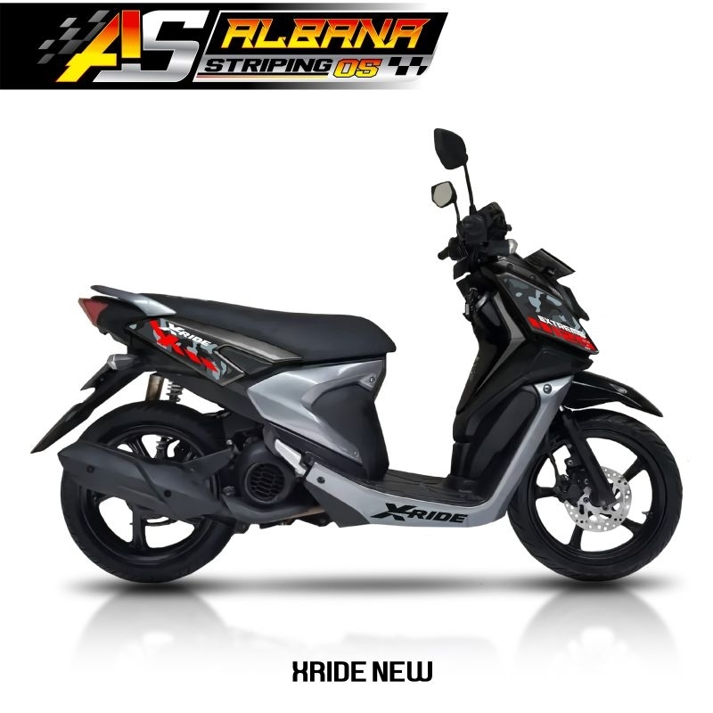 STICKER YAMAHA X-RIDE 125 NEW TRANSPARAN/STRIPING X-RIDE 125 MOTIF ORI