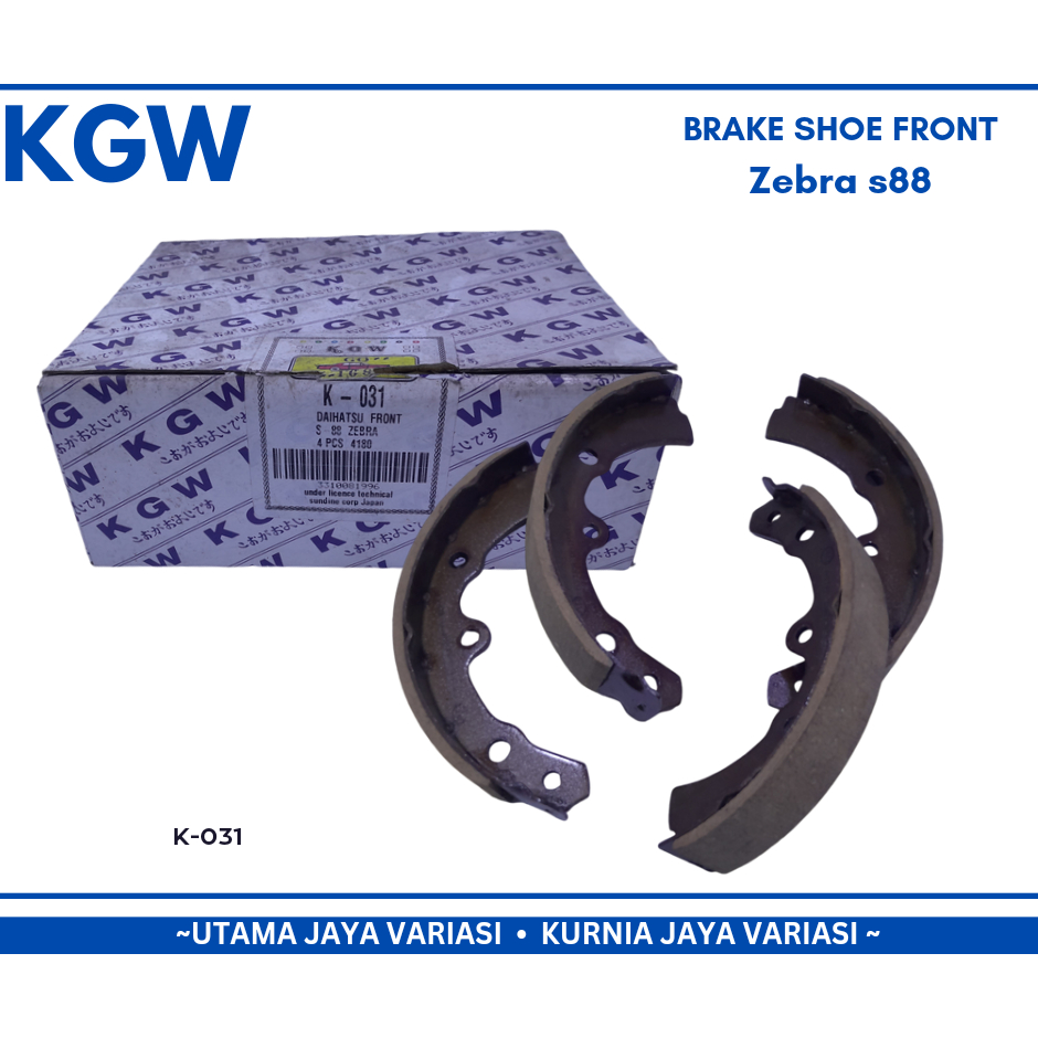 KAMPAS REM DEPAN BRAKSHOE  ZEBRA 1.0 (S88) / ZEBRA 1.3 (S89)