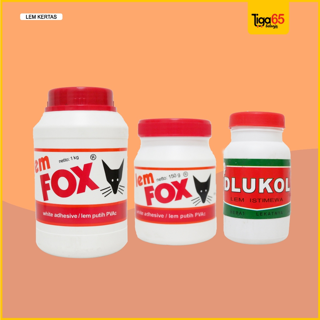 

Lem Putih Kertas / White Glue / Lem Colek / Lem Botol / Lem Pvac / Lem Putih Serbaguna