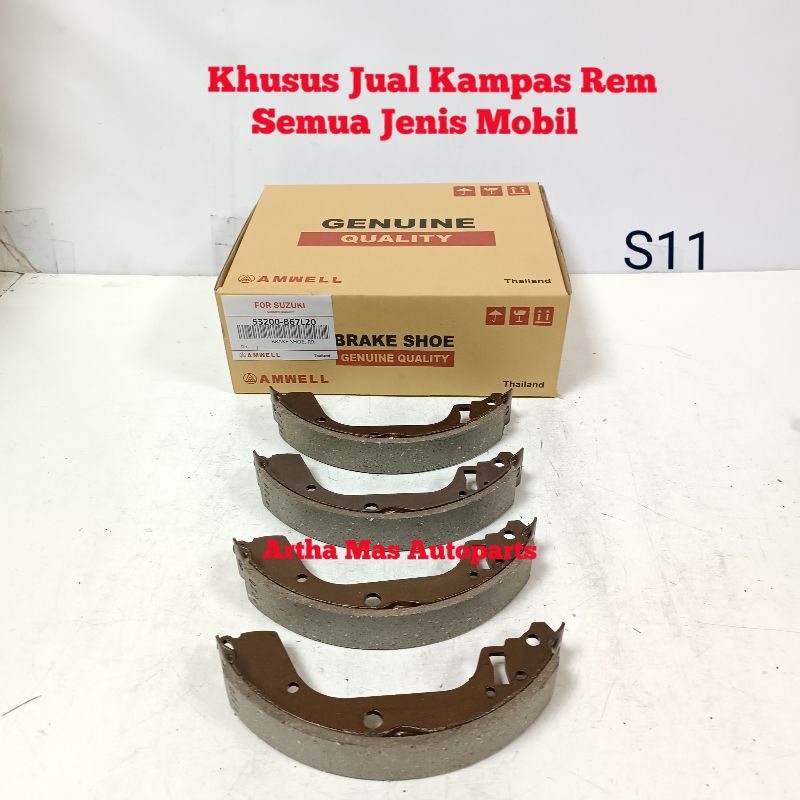 KAMPAS REM BELAKANG KARIMUN WAGON R BRAKE SHOE KARIMUN WAGON