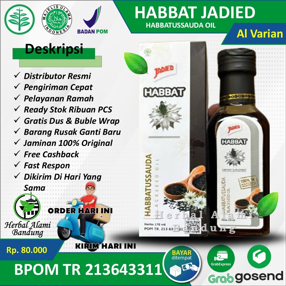 Minyak Habbatussauda Asli 100% BlackSeed Oil Jadied Habbat 100ml