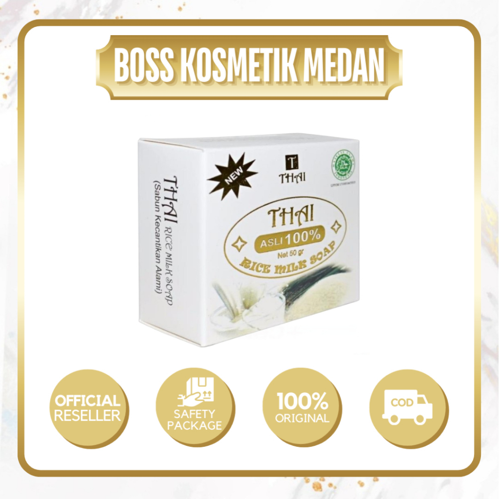 SABUN BERAS THAILAND READY KEMASAN PUTIH - SABUN BERAS THAI