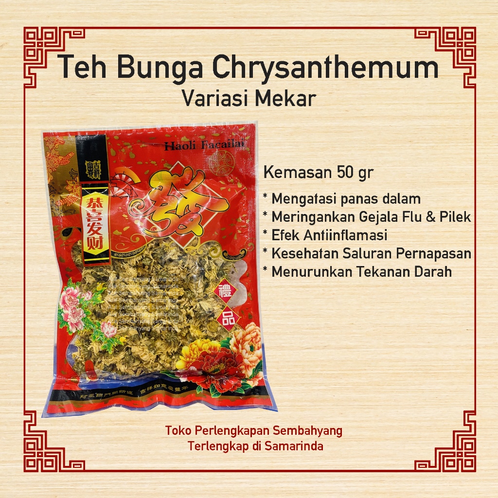 

Teh Bunga Chrysanthemum Mekar / Chrysan / Krisan Natural