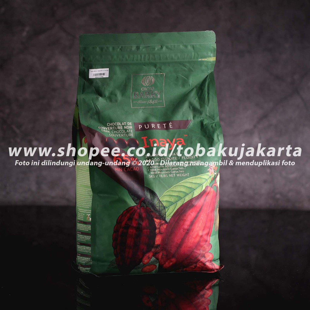 

Cacao Barry Callebaut INAYA 5kg 65% Dark Chocolate Couverture Cokelat