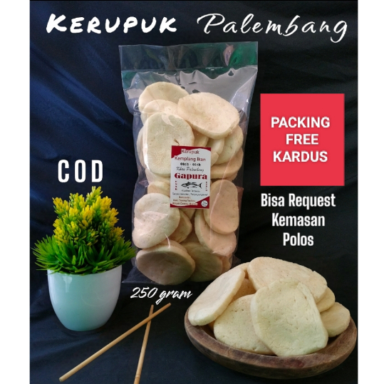 

KERUPUK KEMPLANG BESAR SUPER, ASLI IKAN TENGGIRI , UKURAN BESAR !!! 250gram